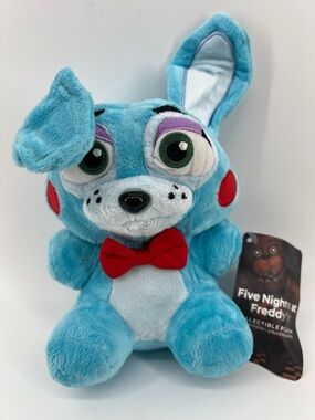Five Nights at Freddy's Blue Plush Bunny with Red Bow